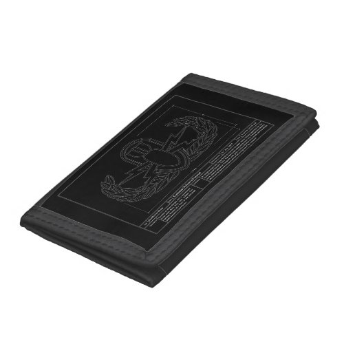 EOD Technical Drawing Trifold Wallet