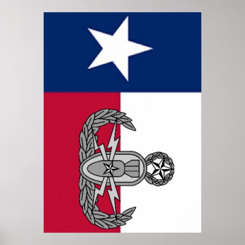 EOD TX flag poster
