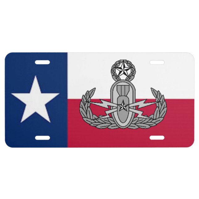 EOD TX License Plate (Front)