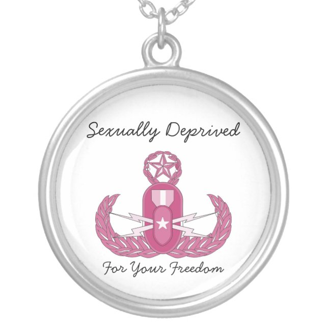 EOD Wife Silver Plated Necklace (Front)