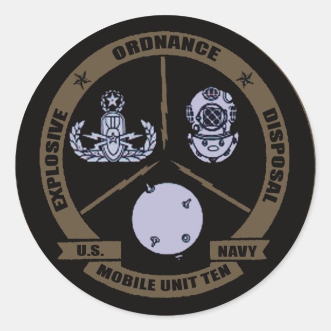 EODMU10 CLASSIC ROUND STICKER (Front)
