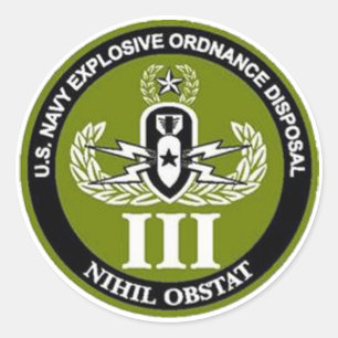 EODMU3 CLASSIC ROUND STICKER