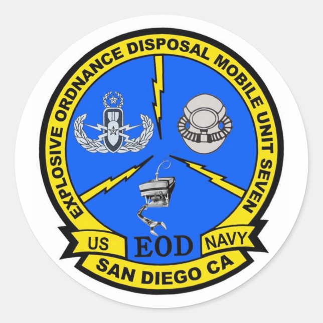 EODMU7 Ver 2 Classic Round Sticker (Front)