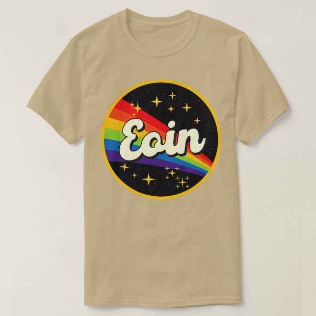 Eoin Rainbow In Space Vintage Style T-Shirt (Design Front)