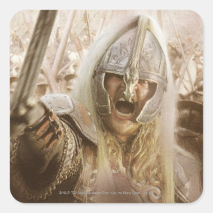 Eomer with Helmet Square Sticker