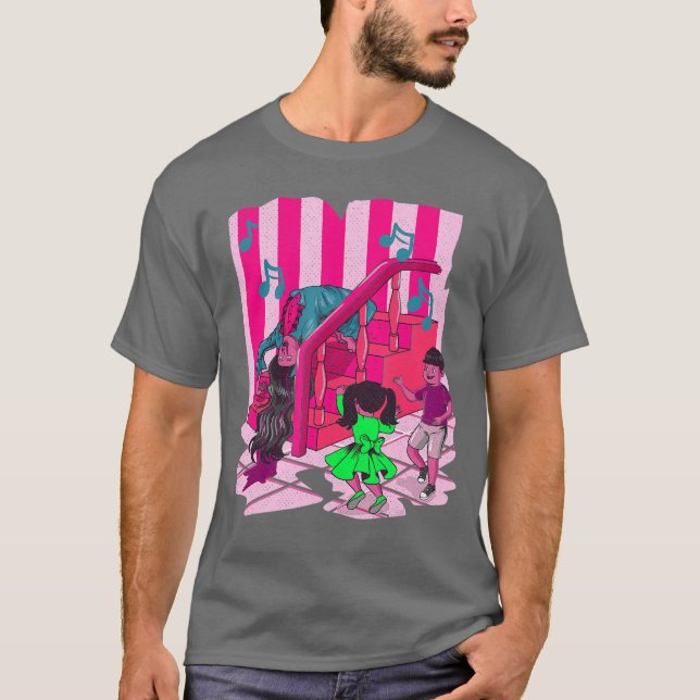 Eorcise Horror Dancer Stairs Dancing retro T-Shirt (Front)