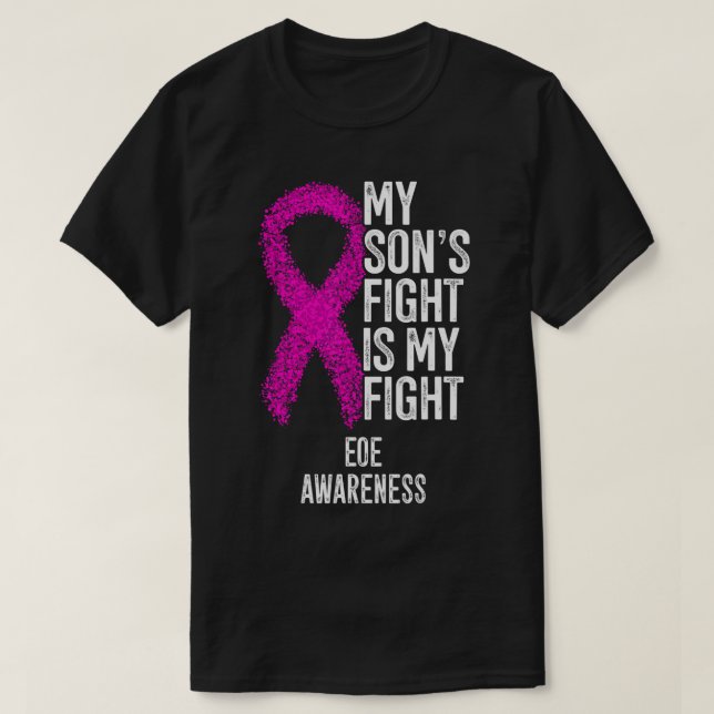 Eosinophilic Esophagitis My Son's Fight Is My Figh T-Shirt (Design Front)