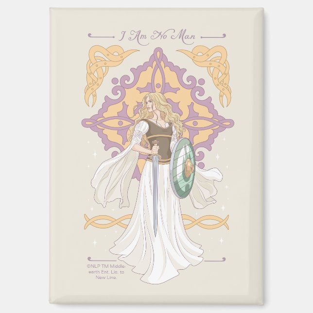 Éowyn "I Am No Man" Battle-Ready Graphic Magnet (Front)