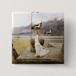Eowyn on Castle Steps Pinback Button