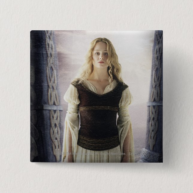 Eowyn with sword pinback button (Front)