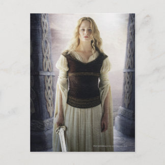 Eowyn with sword postcard