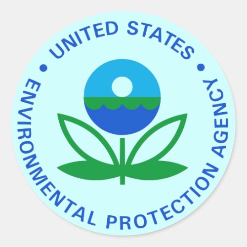 EPA ENVIRONMENTAL PROTECTION AGENCY CLASSIC ROUND STICKER
