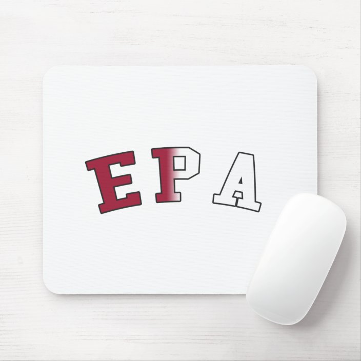 EPA in California State Flag Colors Mouse Pad