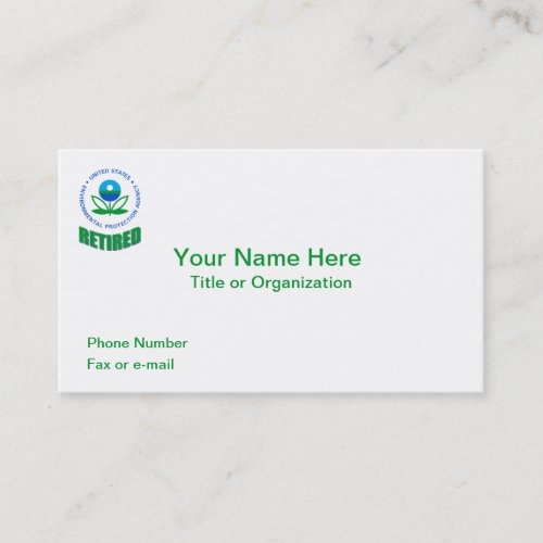 EPA Retired Business Card