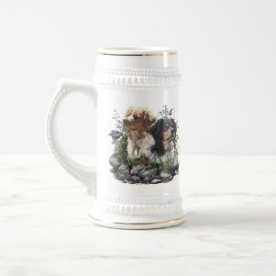 Epagneul Breton, Brittany Spaniel   Beer Stein
