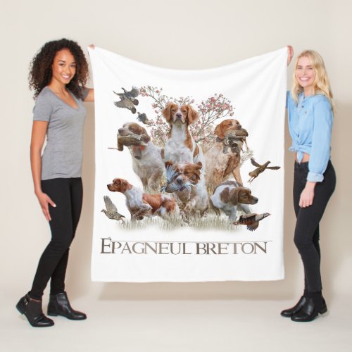 Epagneul Breton Brittany Spaniel      Fleece Blanket