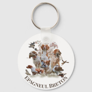Epagneul Breton, Brittany Spaniel Keychain