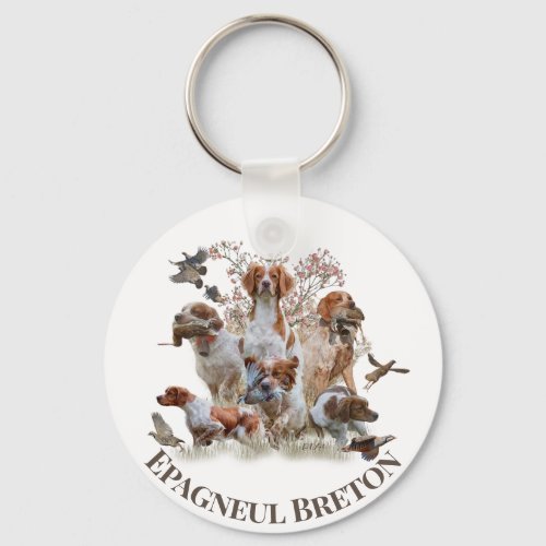 Epagneul Breton Brittany Spaniel  Keychain