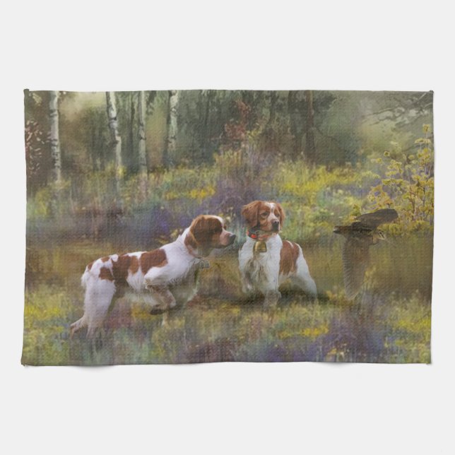 Epagneul Breton, Brittany Spaniel      Kitchen Towel (Horizontal)