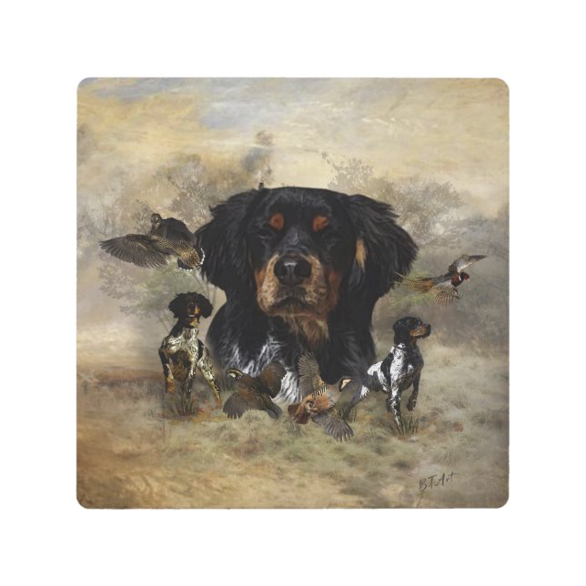 Epagneul Breton, Brittany Spaniel  Metal Print (Front)