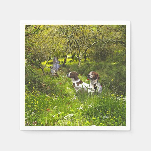 Epagneul Breton, Brittany Spaniel      Napkins (Front)