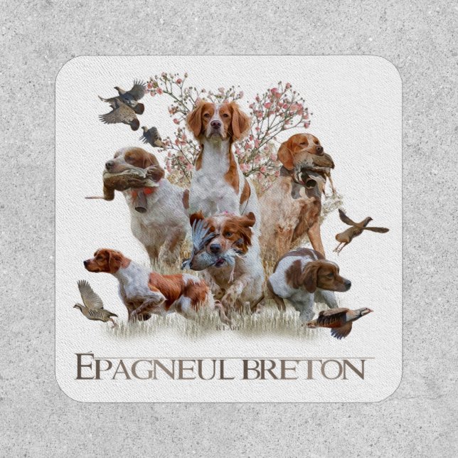 Epagneul Breton, Brittany Spaniel  Patch (Front)
