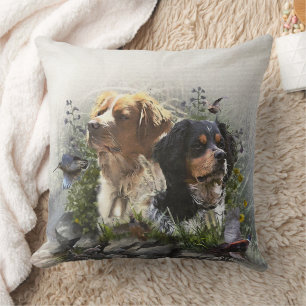 Epagneul Breton, Brittany Spaniel Throw Pillow
