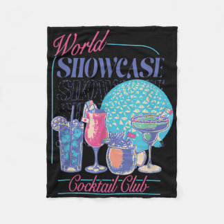 Epcot Drinking World Showcase Tail Club Drinking T Fleece Blanket