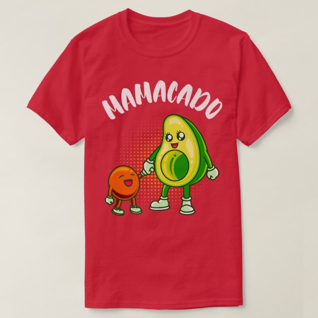Epectant mom pregnant woman Pregnancy Mamacado  T-Shirt (Design Front)