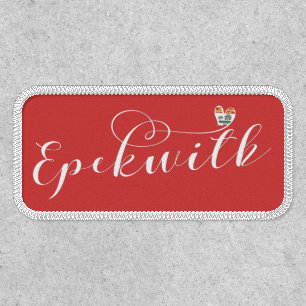 Epekwitk Flag Heart, Prince Edward Island, Canada Patch