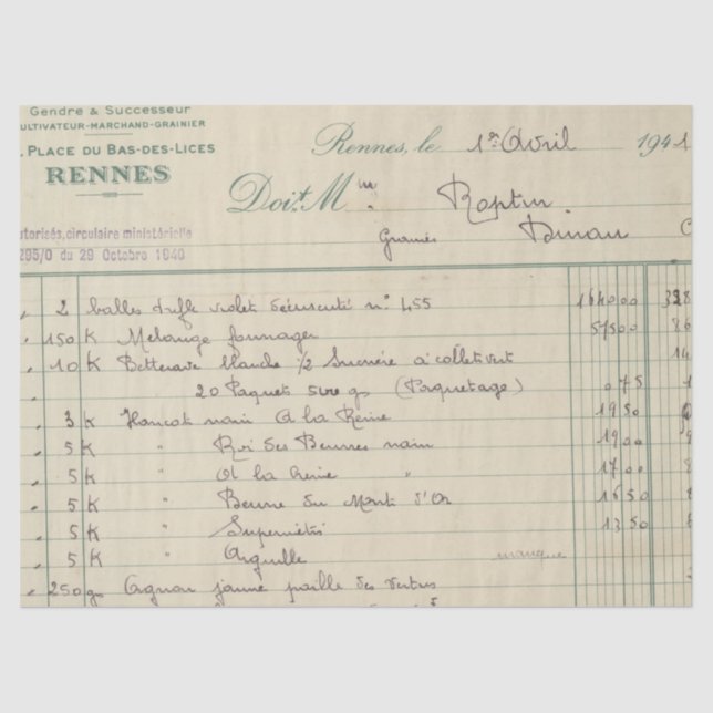 Ephemera Antique Paper Series Design 15 (Front)