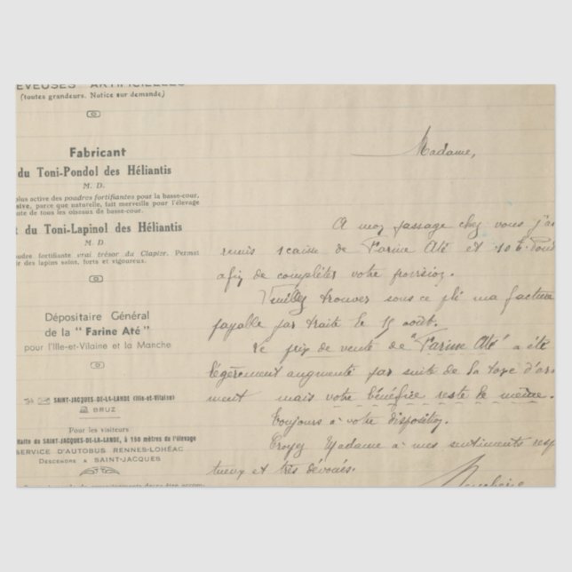 Ephemera Antique Paper Series Design 19 (Front)