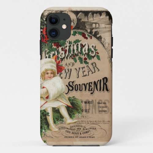 Ephemera Christmas New Year Souvenir Poster iPhone 11 Case