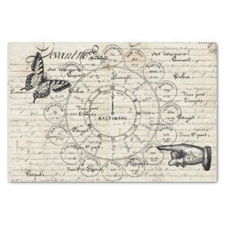 Ephemera Collage Tissue Paper