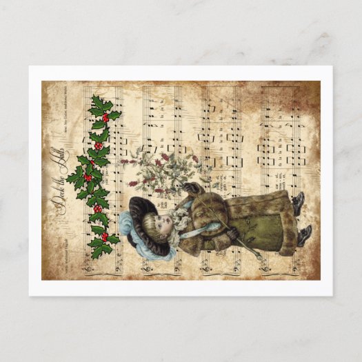 Ephemera Deck the Hall Christmas Carol Script