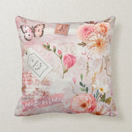 Ephemera Eiffel Tower Butterfly Floral Shabby Chic