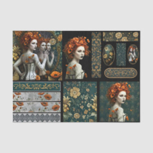 Ephemera Poetic Gothic Motifs  Tissue Paper