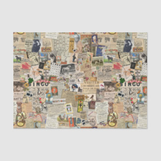 Ephemera Scatter Decoupage or collage paper