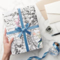 Ephemera Script Wrapping Paper | Zazzle