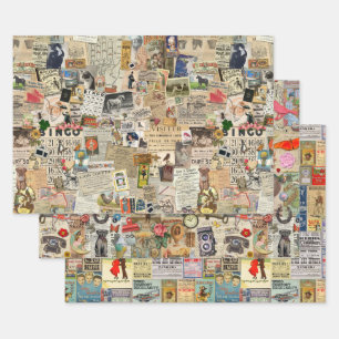 Ephemera Vintage Decoupage or Collage paper
