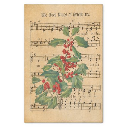 Ephemera We Three Kings of Orient are Decoupage Ti Tissue Paper