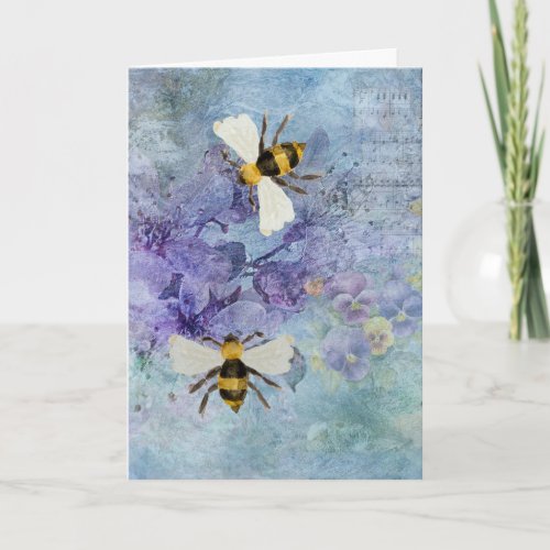 Ephemera With Bees Mothers Day Card