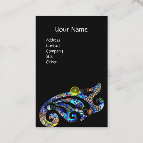 EPHEMERAL Beauty Salon SpaMakeup Artist Topaz Gem Business Card