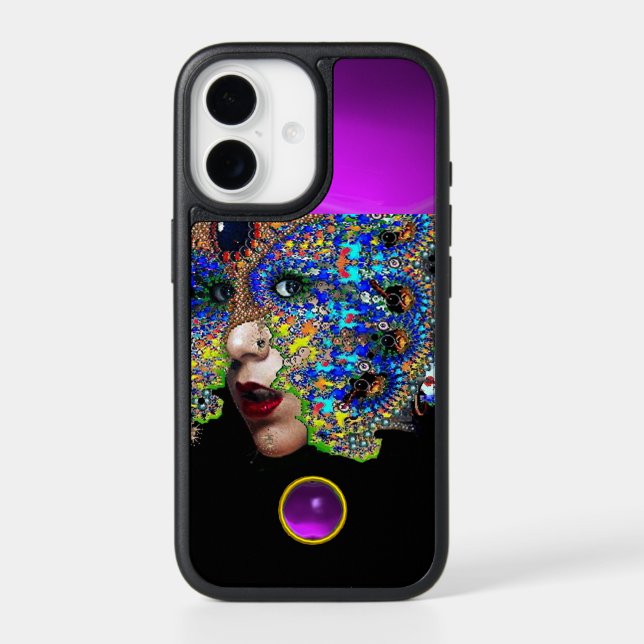 EPHEMERAL,BEAUTY WITH MASK  Purple Amethyst Gem  O Otterbox iPhone Case (Back)