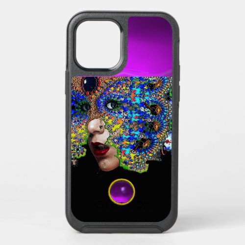 EPHEMERALBEAUTY WITH MASK  Purple Amethyst Gem  O OtterBox Symmetry iPhone 12 Case