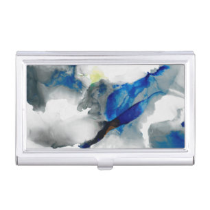 Ephemeral - Blue & Grey Business Card Case