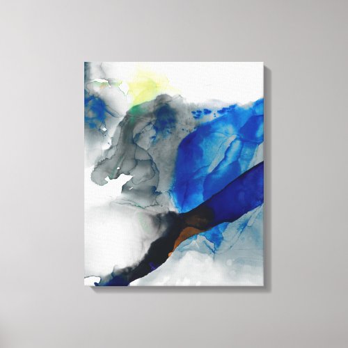 Ephemeral _ Blue  Grey Canvas Print