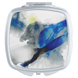Ephemeral - Blue & Grey Compact Mirror