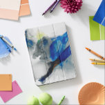 Ephemeral - Blue & Grey iPad Pro Cover<br><div class="desc">Ephemeral I by Sisa Jasper. Smokey-like abstract design done in greys and deep blues.</div>