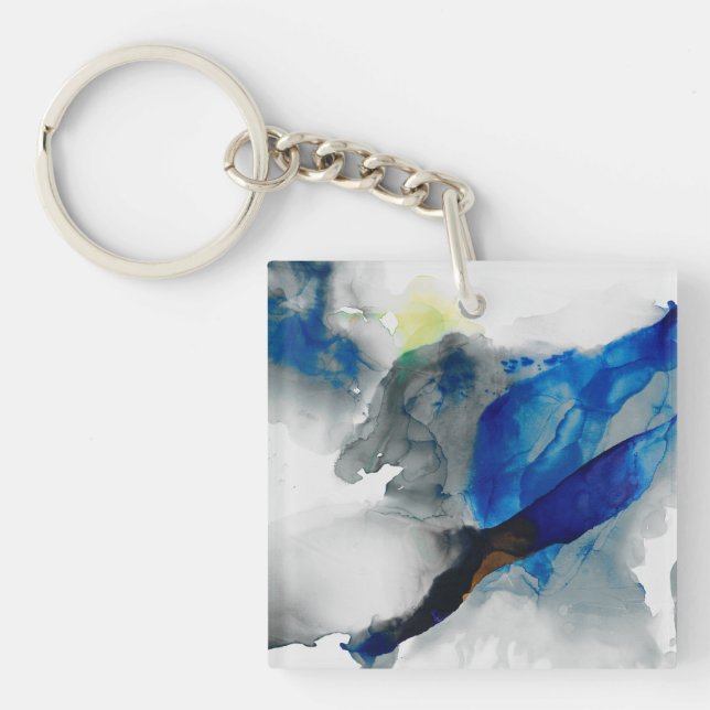 Ephemeral - Blue & Grey Keychain (Front)